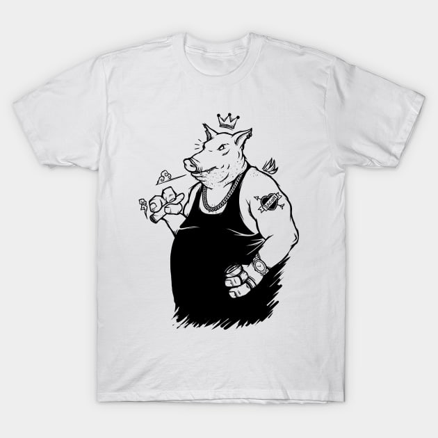 Pork King T-Shirt by gseignemartin